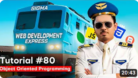 Classes & Objects-Object Oriented Programming in js